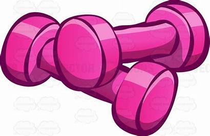 Clipart Dumbbell Dumbbells Vector Cartoon Gym Workout