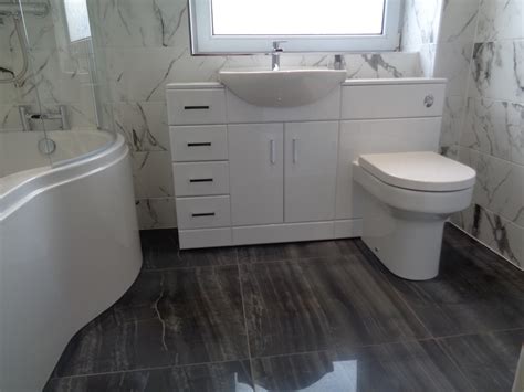 Luxury Bathroom Renovation With Italian Marble Effect Tiles