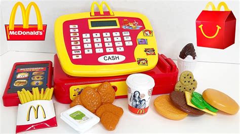 Mcdonalds Cash Register Toy Pretend Play Mcdonalds Food Toy Set