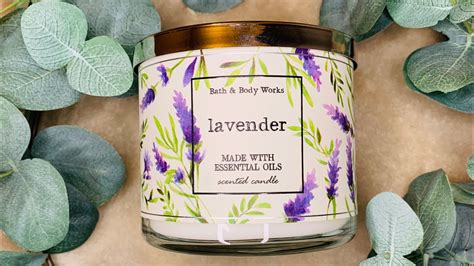 Seaside Lavender Candle From Bath And Body Works