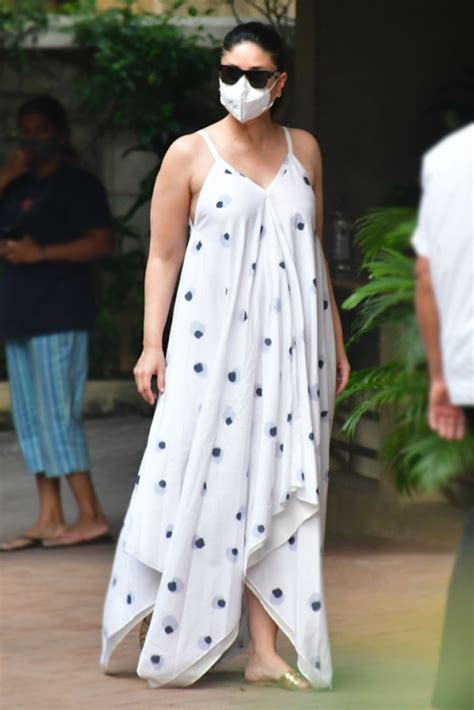 Kareena Kapoor Khan Adds A Breezy Cotton Polka Dot Maxi Dress To Her Maternity Wardrobe Vogue