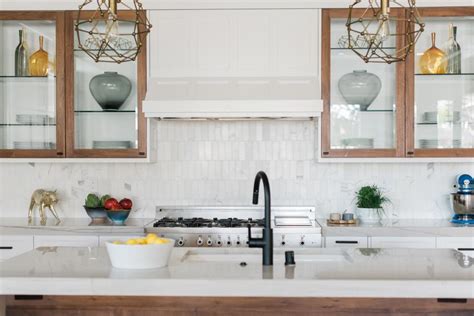 White Contemporary Kitchen With Wood Accents Hgtv Faces Of Design Hgtv