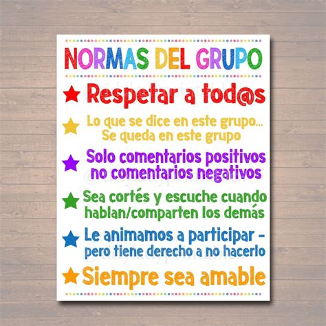 Spanish Counseling Group Rules Confidentiality Poster Counselor Office Therapist School Social