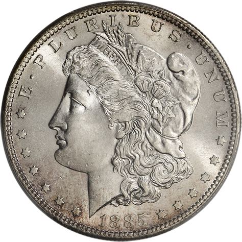 1885 S Us Morgan Silver Dollar 1 Pcgs Ms64 Ebay
