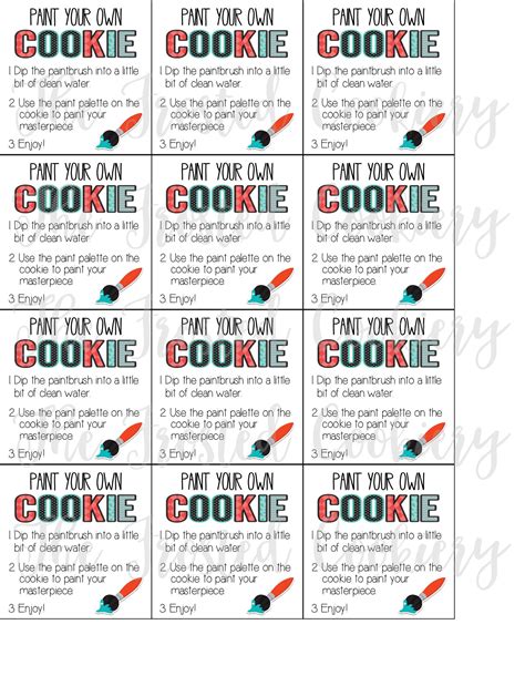 They sell cookie cutter making kits, but to be honest, i have a really hard time using them without i searched up and down the internet, and eventually i ran across a tutorial to make cookie cutters from easily available household items. Paint Your Own Cookie Instructions Cards