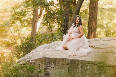 Fairytale Couture Maternity Photos In The Woods Kristen Booth Photography