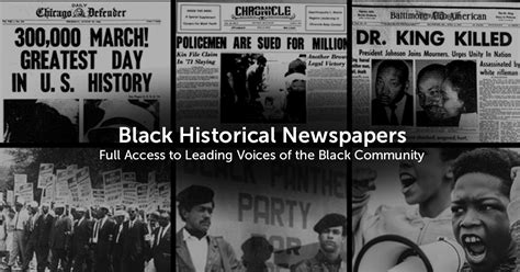 Proquest Historical Black Newspapers Uni Only The Black Press Historical Black Magazines