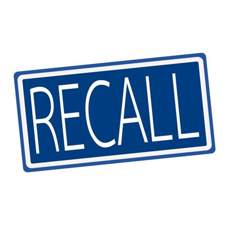 Recall White Stamp Text On Blue Free Stock Photo Public Domain Pictures