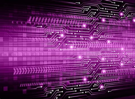 Premium Vector Purple Cyber Circuit Future Technology Concept Background