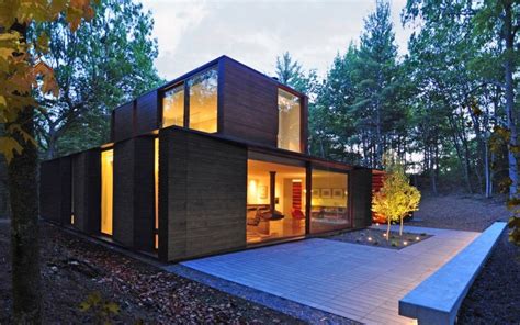 Beautiful Green Roofed Home Is Nestled Deep Inside Wisconsins Forests