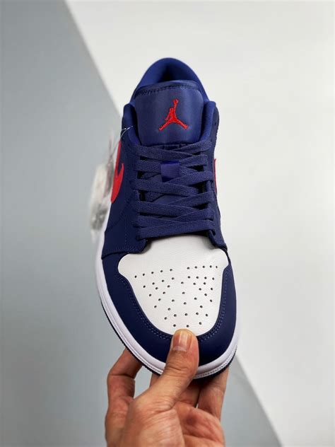 Air Jordan 1 Low Usa Navy Bluewhite Red Cz8454 400 For Sale