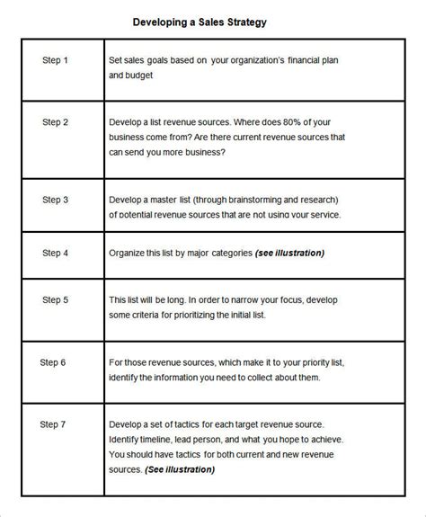 13 Sales Strategy Templates Word Pdf Excel Apple Pages