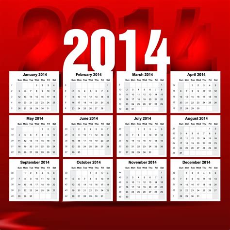 تقويم 2014 التقويم الهجري 1435 التقويم الميلادي 2014 Calendars