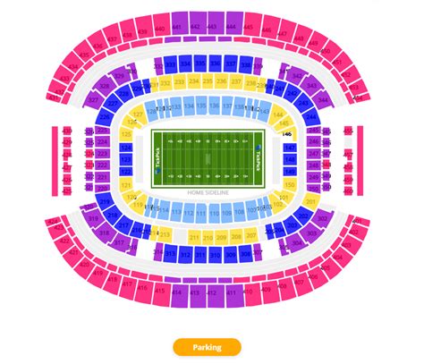 Dallas Cowboys Stadium Seating Chart Party Pass