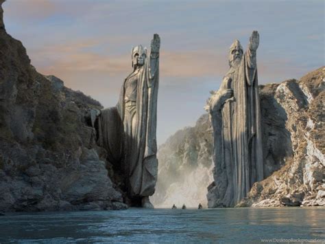 Statue Ring The Lord Of Rings Tolkien Argonath Lotr Isildur Desktop
