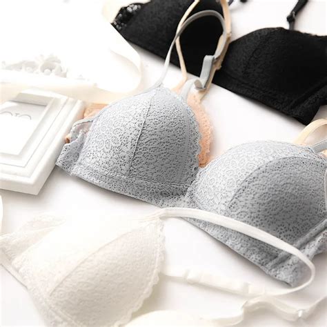 Ysansca Hot Underwear Set Thin Female Small Wireless Bra Push Up Cup Tube Top Comfortable Lace