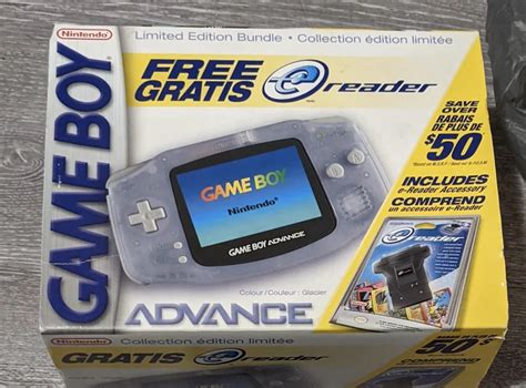 Cv Nintendo Game Boy Advance Glacier E Reader Bundle