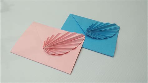 How To Make An Origami Leaf Envelope طريقة عمل ظرف جميل بالورق سهل