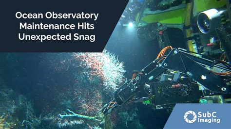 Ocean Observatory Maintenance Hits Unexpected Snag Youtube