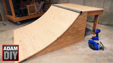 how to build a skate ramp quarter half pipe youtube