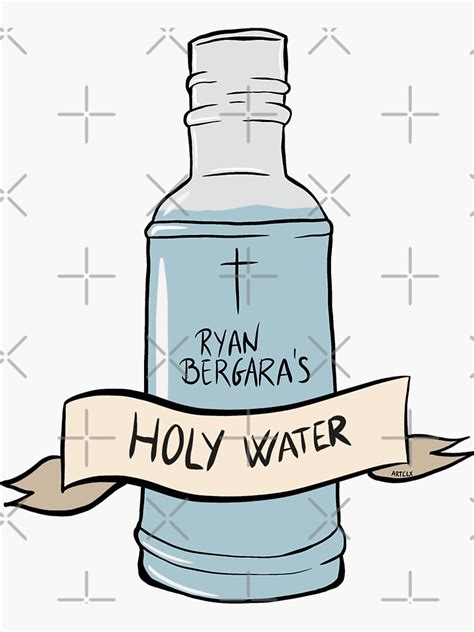 Holy Water Sticker By Artclx Redbubble