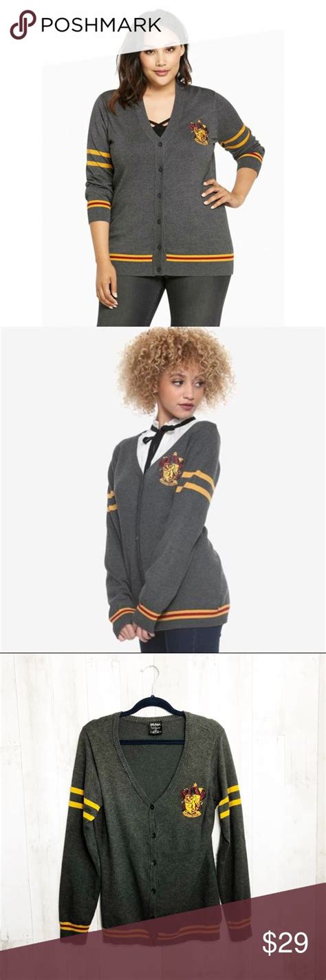 Sold Hot Topic Gryffindor Hogwarts Cardigan Hot Topic Sweaters