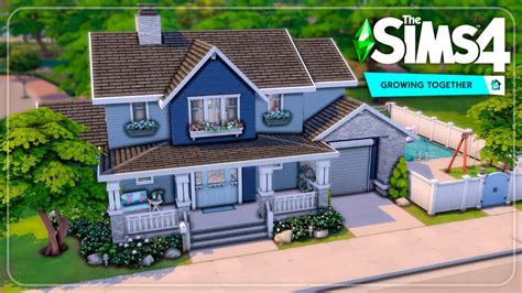 Пригородный семейный дом 🌳 Строительство Жизненный путь The Sims 4