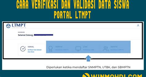 CARA VERIFIKASI DAN VALIDASI DATA SISWA DI PORTAL LTMPT ...