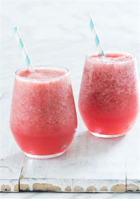 This Strawberry Watermelon Smoothie Recipe Is So Easy To Make Because It Requires Jus Fruit