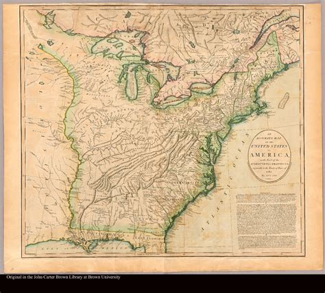 Map Of The United States From The Year 1783 Maps For You