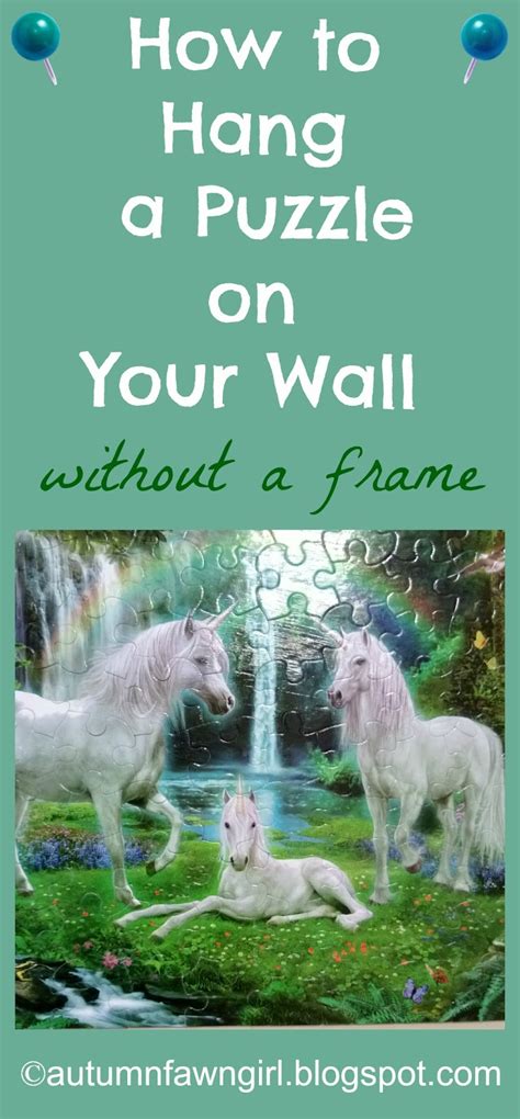 They just finished a 1000 piece statue of liberty and we want to preserve it and hang it in the library. Brandi Raae: How to Hang a Puzzle on Your Wall (without a ...