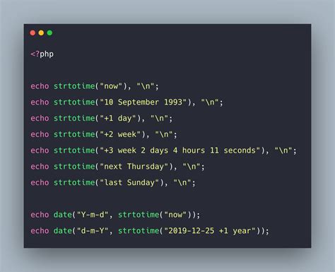 PHP Strtotime Example | PHP strtotime() Function Tutorial