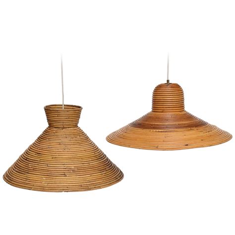 For instance, you will need to decide whether you would like to attach a fixture that has one, two, or three light bulb sockets.5 x research source. Large Scale Rattan Pendant Light- Flare Top at 1stdibs