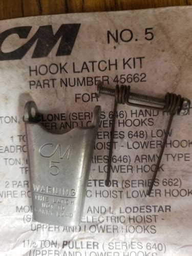 Cm 45662 Hook Safety Latch Kitfor 5cm Hooks Ebay