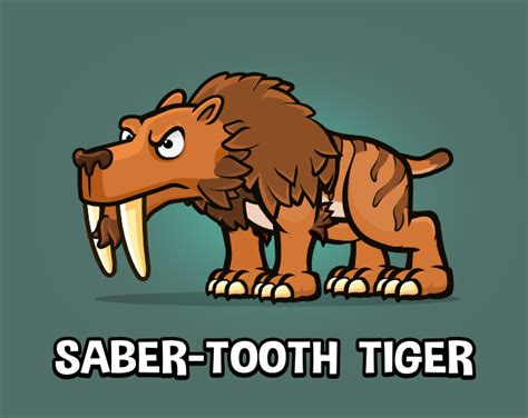 Sabre Tooth Tiger By Robert Brooks