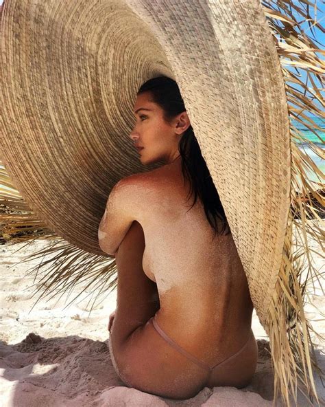 New Bella Hadid Private Covered Topless Bikini Photos Scandal Planet