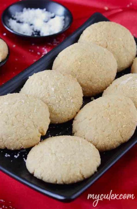 Eggless Whole Wheat Coconut Cookies My Culinary Expressions