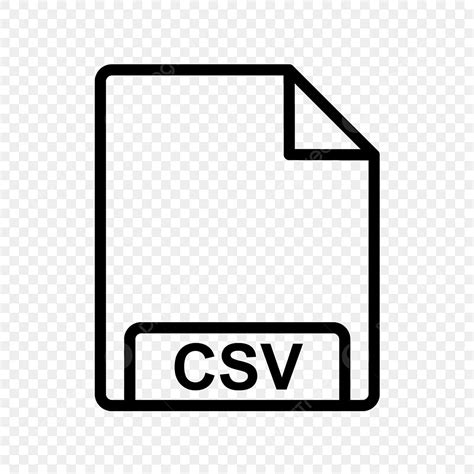 Vector Csv Icona Sfondo Black Csv Png E Vector Per Il Download Gratuito