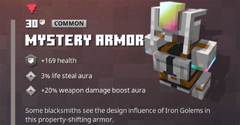 Minecraft dungeons takes the minecraft players know and love and places it in a new genre. Mystery Armor | Minecraft Dungeons - GameWith