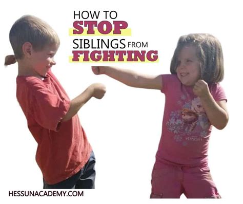 How To Help Siblings Get Along For Good