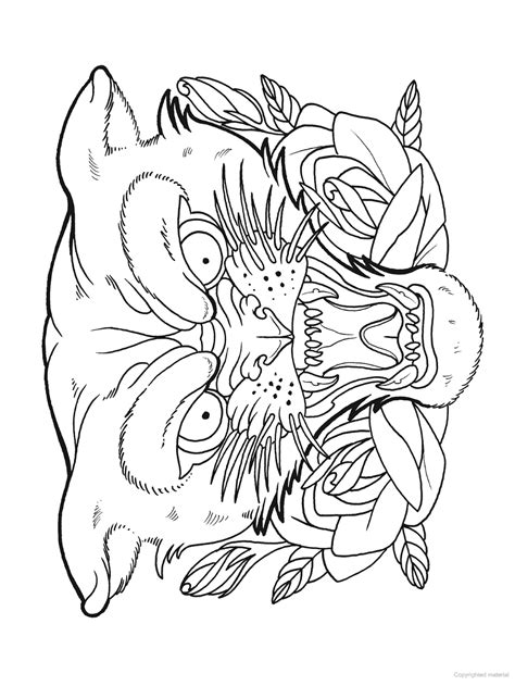 Seamless asian ethnic floral mandala doodle black and. Creative Haven Modern Tattoo Designs Coloring Book ...