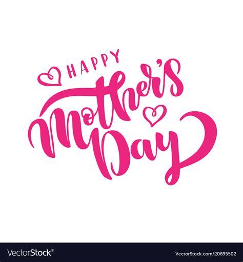 Happy Mothers Day Greeting Card Template Vector Image