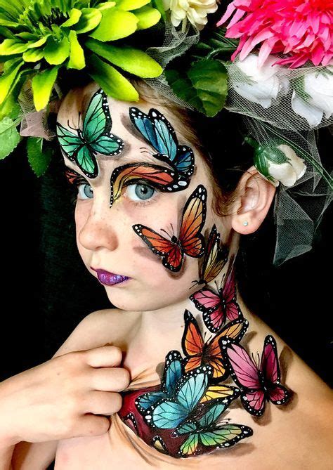 Butterfly Face Painting Competition Winners Announced Pinturas