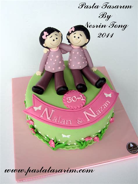 Twins Sisters Birthday Cake Cake