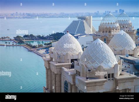 Qatar Doha West Bay View Of Fours Seasons Hotel With Sheraton Doha