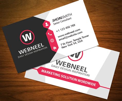 Modern Business Card Template Free Download Freedownload Printing Business Card Templates