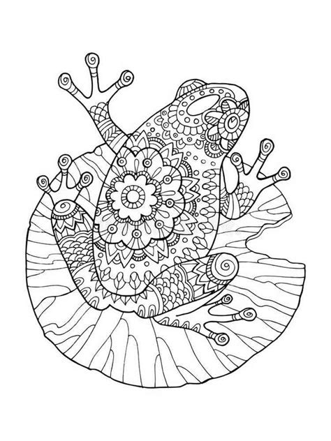 14 Frog Coloring Pages For Adults Png Color Pages Collection