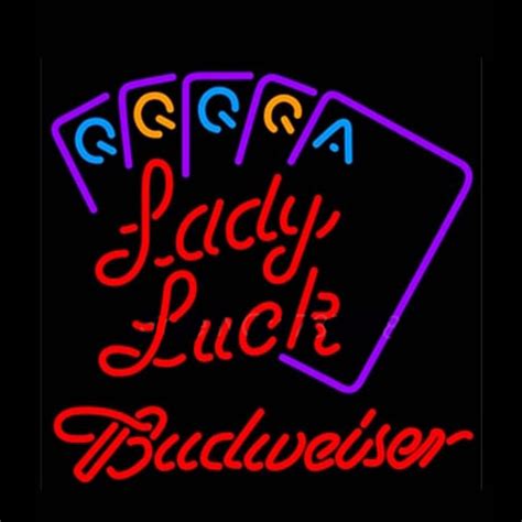 Custom Budweiser Lady Luck Series Neon Sign Usa Custom Neon Signs