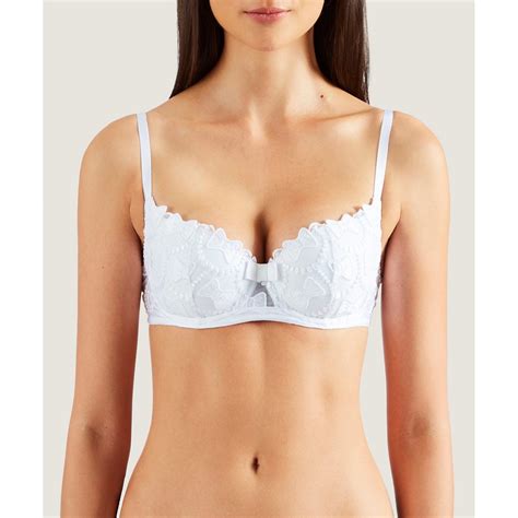 The Bow Collection Moulded White Half Cup Bra By Viktor And Rolf For Her From The Luxe Company Uk