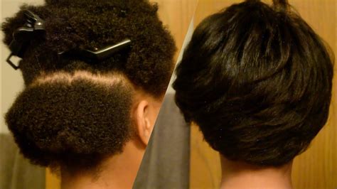 Silk Blowout On My Twa 4b4c Youtube